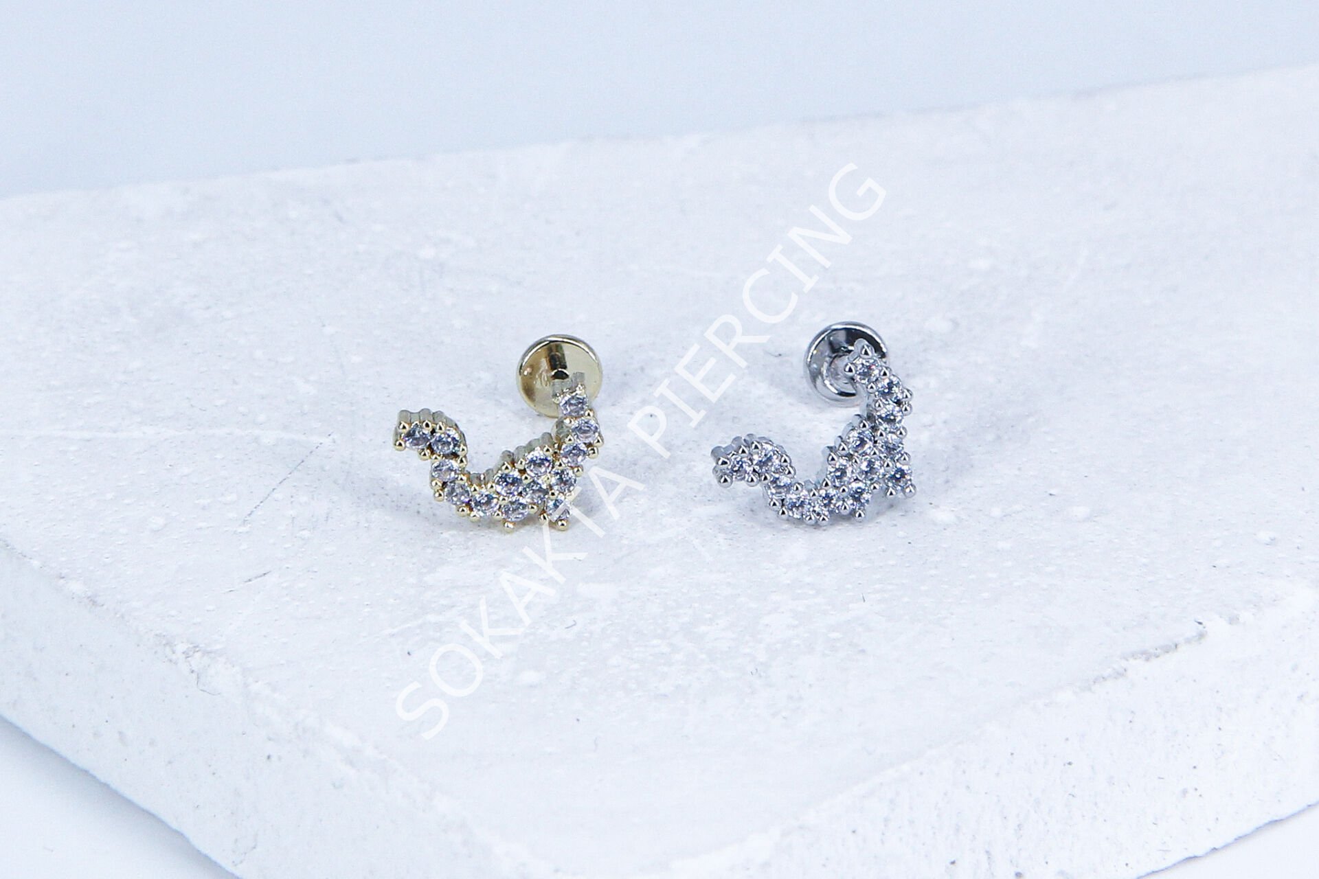 G93 - 6MM ARKASI DÜZ TRAGUS Gold