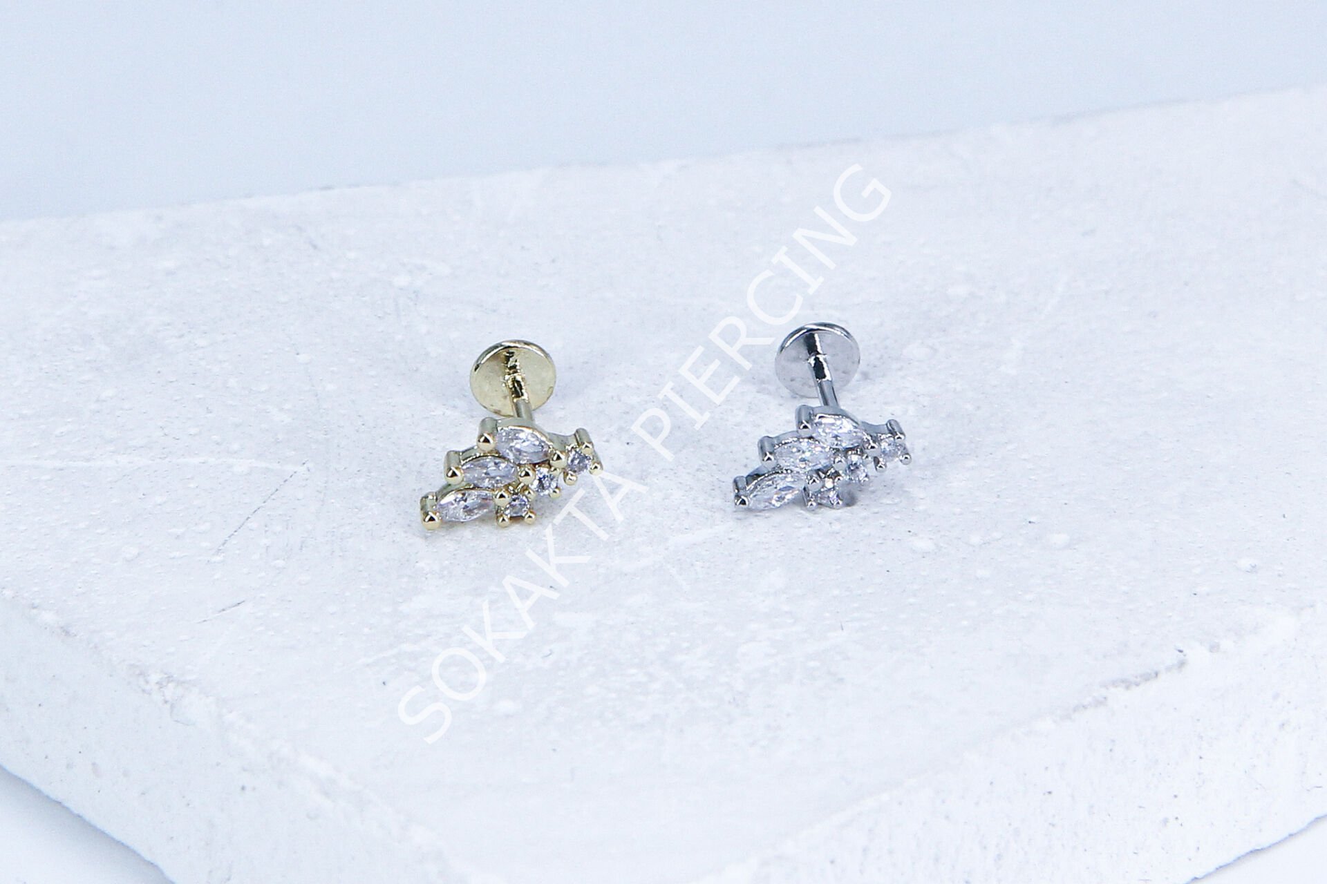 G94 - 6MM ARKASI DÜZ TRAGUS Gold