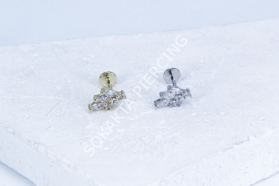 G94 - 6MM ARKASI DÜZ TRAGUS Gold