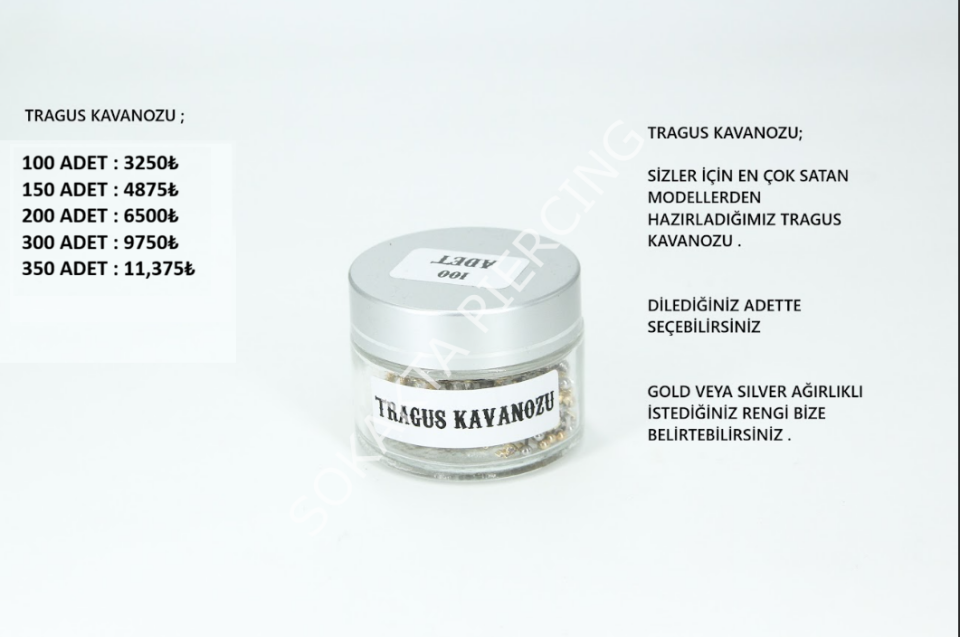 TRAGUS KAVANOZU 150 Adet