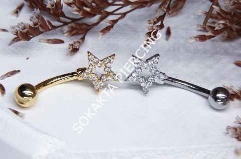 F76-77 - GÖBEK PİERCİNGİ Silver