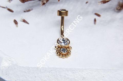 F52 - GÖBEK PİERCİNGİ Silver