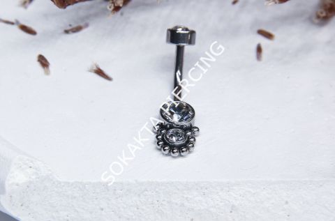 F52 - GÖBEK PİERCİNGİ Silver