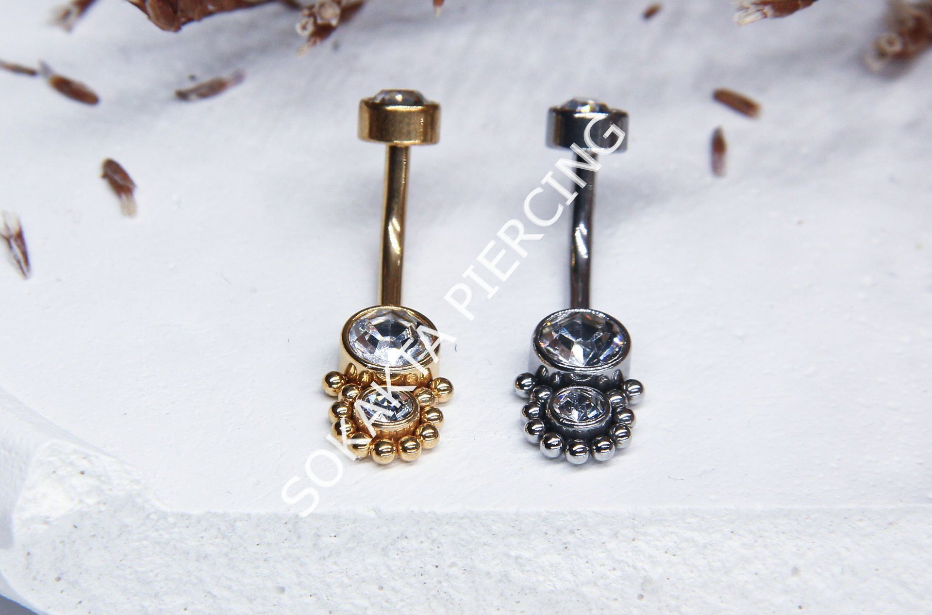 F52 - GÖBEK PİERCİNGİ Silver