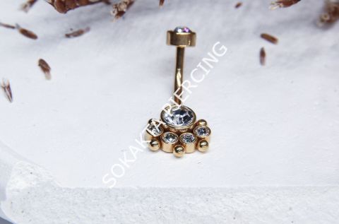 F60 - GÖBEK PİERCİNGİ Gold