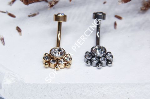 F60 - GÖBEK PİERCİNGİ Gold