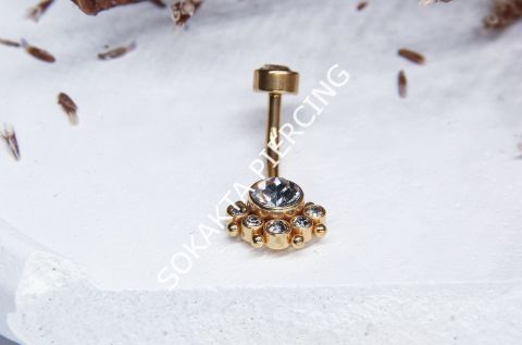 F39 - GÖBEK PİERCİNGİ Gold