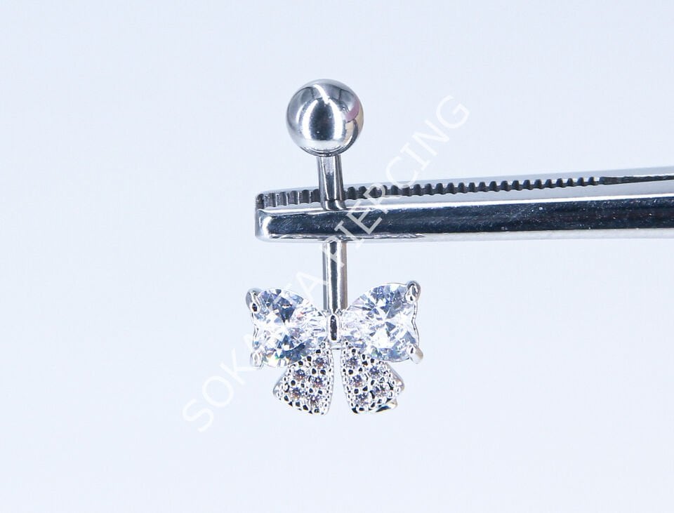 F190 - GÖBEK PİERCİNGİ Silver