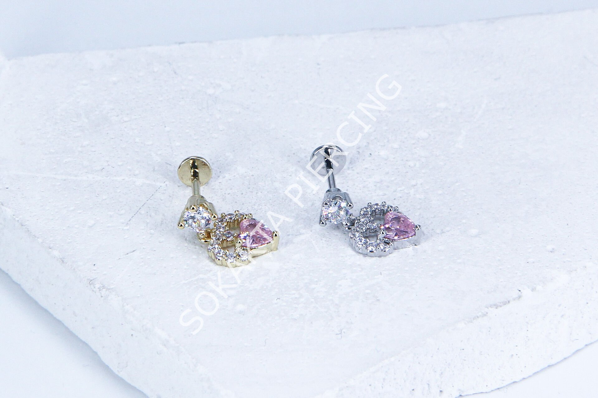 G104 - 6MM ARKASI DÜZ TRAGUS Silver