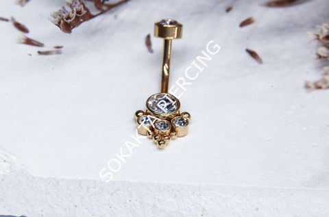 F40 - GÖBEK PİERCİNGİ Gold