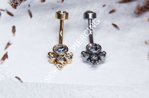 F40 - GÖBEK PİERCİNGİ Gold