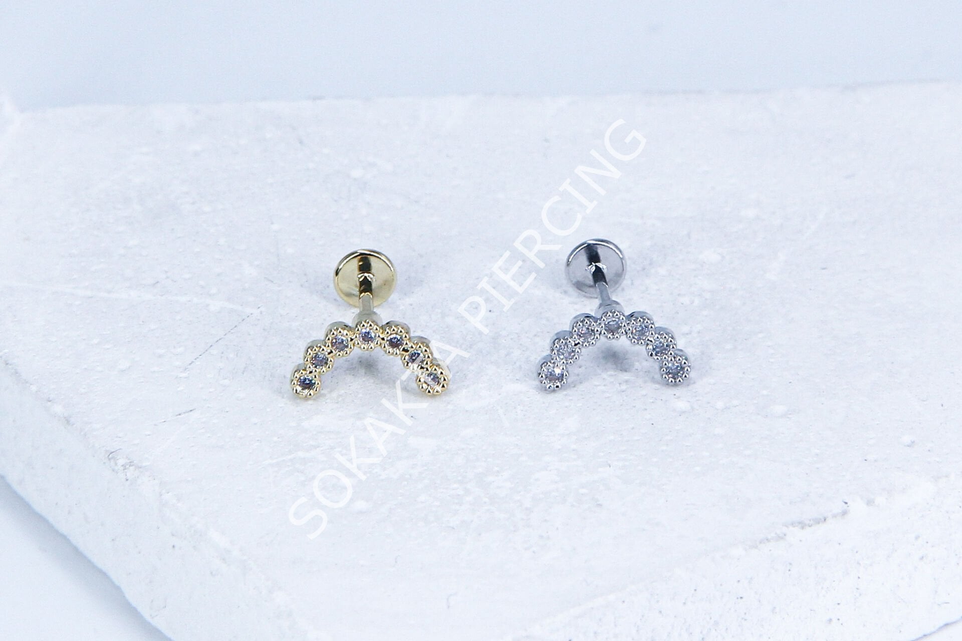 G108 - 6MM ARKASI DÜZ TRAGUS Silver