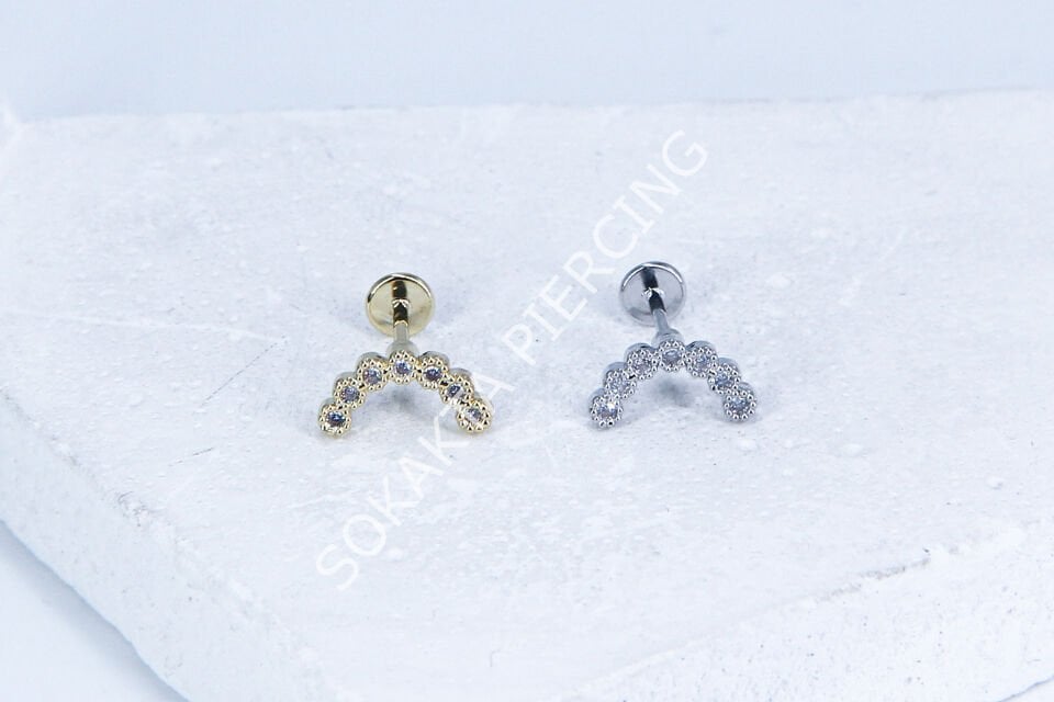 G108 - 6MM ARKASI DÜZ TRAGUS Silver