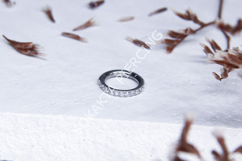 E365 - 6 MM SIRALI TAŞ HALKA Rose