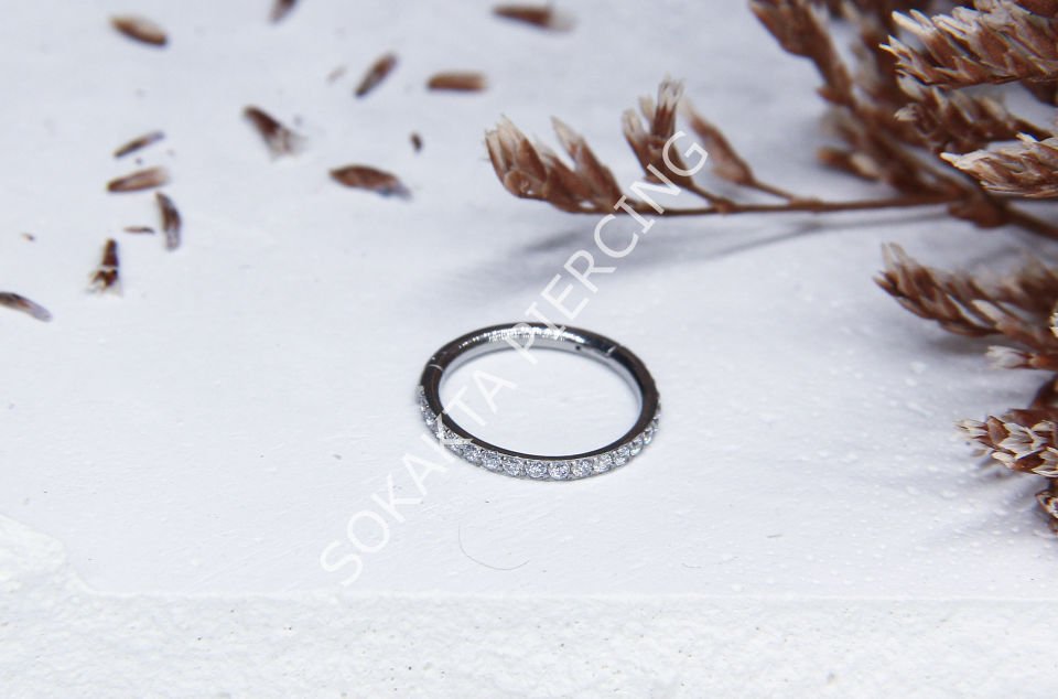 E363 - 10MM SIRALI TAŞ HALKA Rose