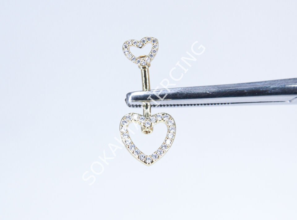 F100-101 - GÖBEK PİERCİNGİ Silver