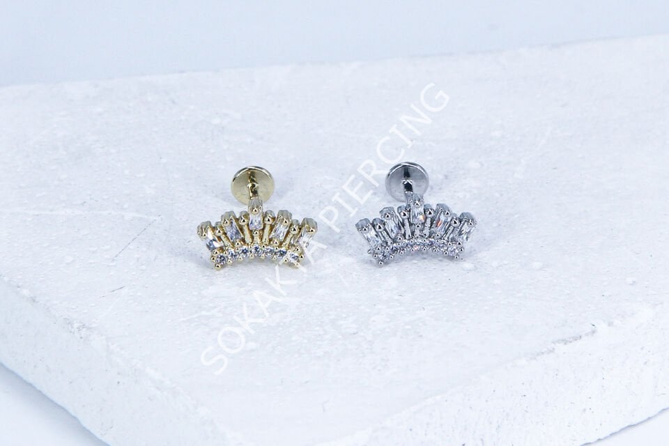 G124 - 6MM ARKASI DÜZ TRAGUS Gold