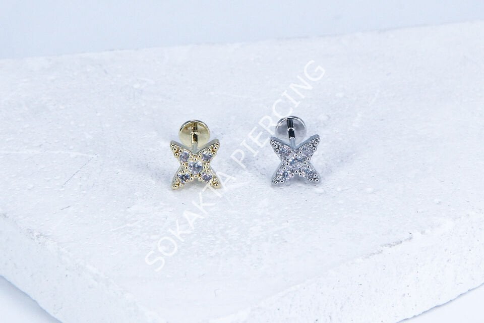 G125 - 6MM ARKASI DÜZ TRAGUS Gold
