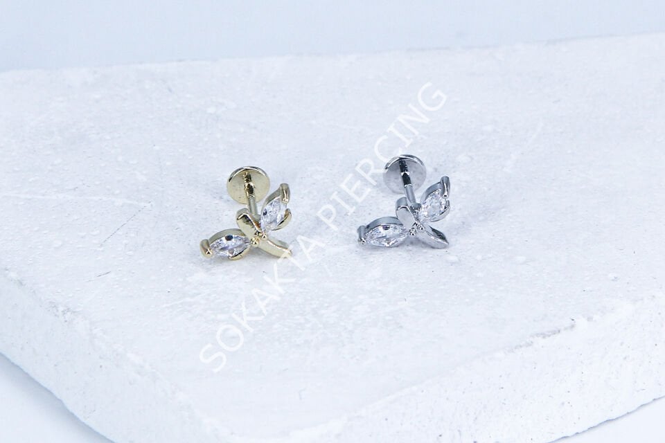 G129 - 6MM ARKASI DÜZ TRAGUS Silver