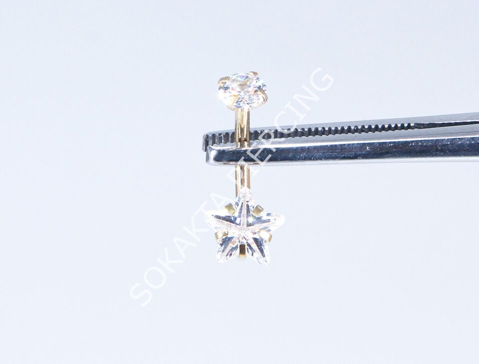 F102-103 GÖBEK PİERCİNGİ Silver
