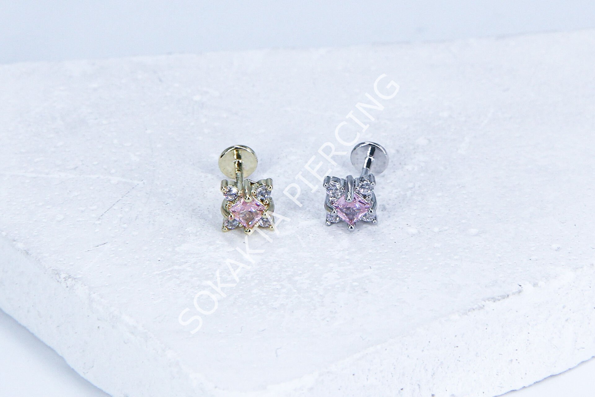G130 - 6MM ARKASI DÜZ TRAGUS Gold