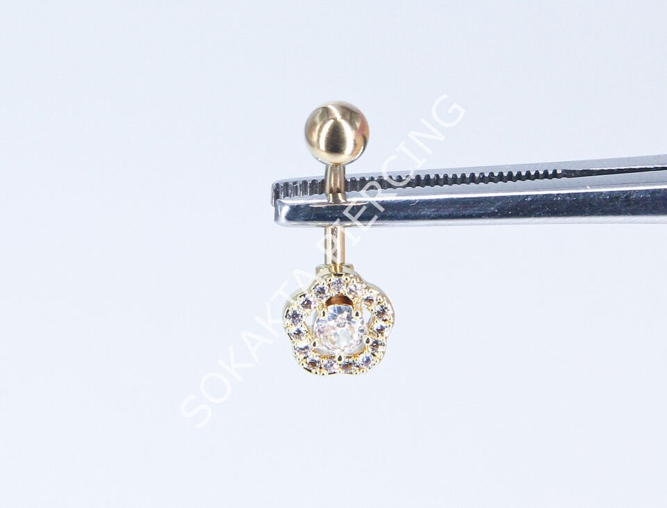 F97 GÖBEK PİERCİNGİ Silver