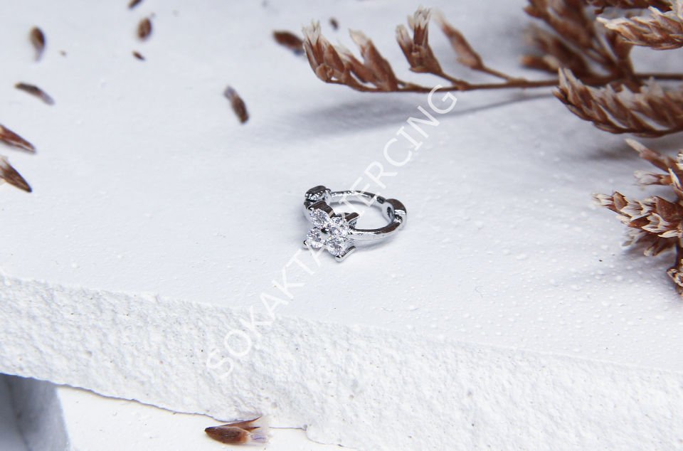 E68 - 6MM TRAGUS HALKA Silver
