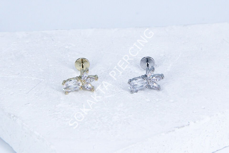 G133 - 6MM ARKASI DÜZ TRAGUS Gold