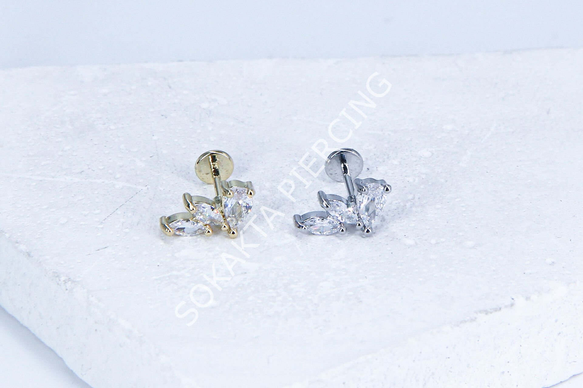 G136 - 6MM ARKASI DÜZ TRAGUS Gold