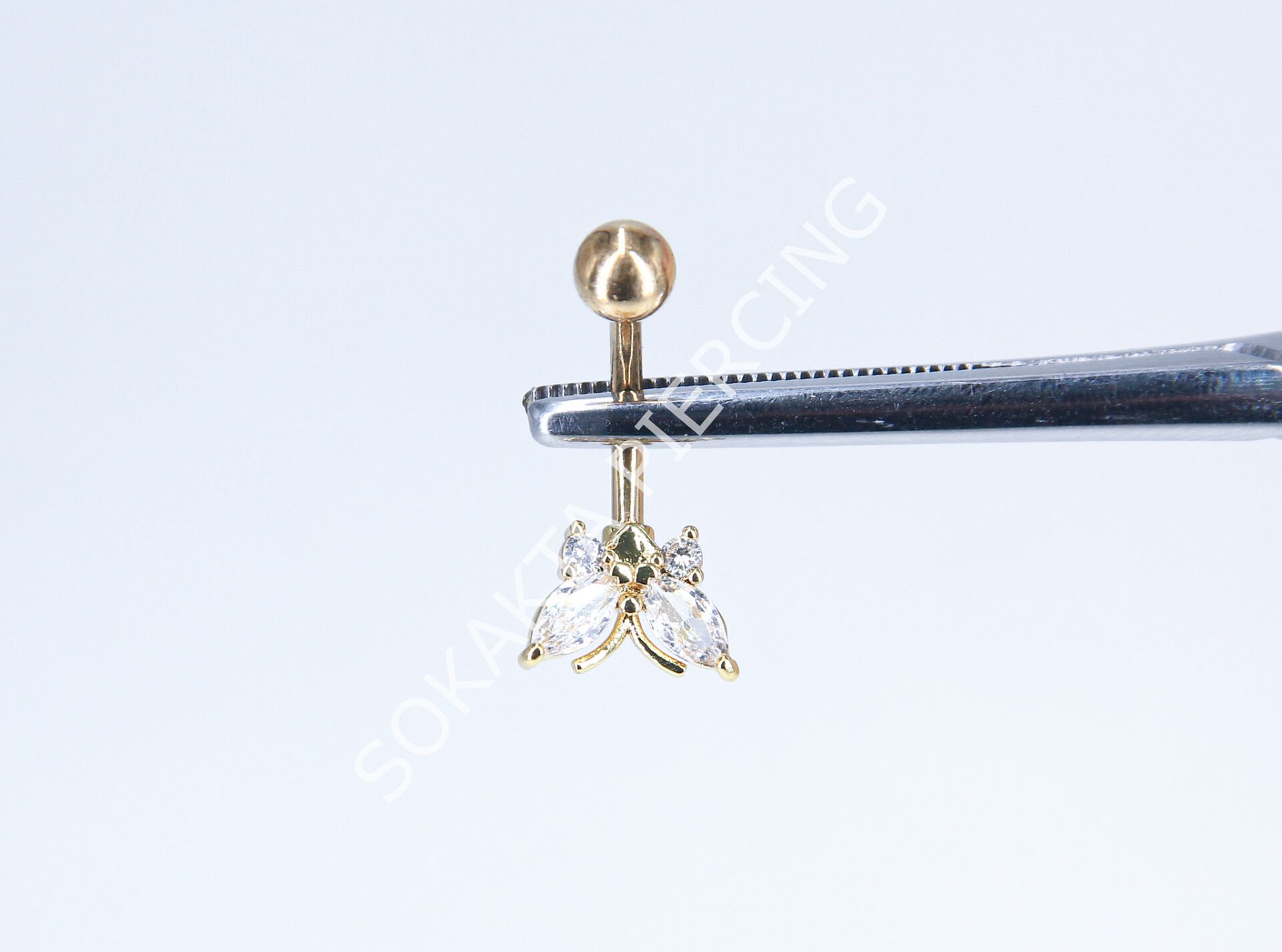 F106-107 - GÖBEK PİERCİNGİ Silver
