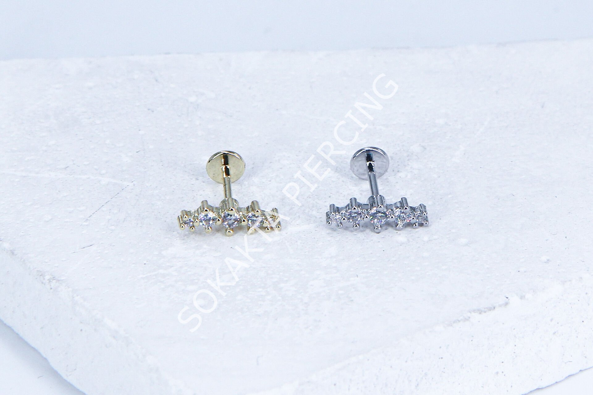 G138 - 6MM ARKASI DÜZ TRAGUS Silver