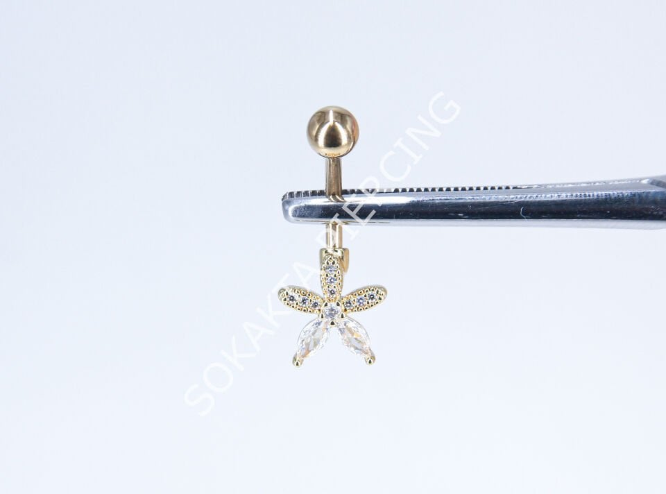 F53-54 GÖBEK PİERCİNGİ Silver
