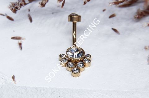 F49 - GÖBEK PİERCİNGİ Silver