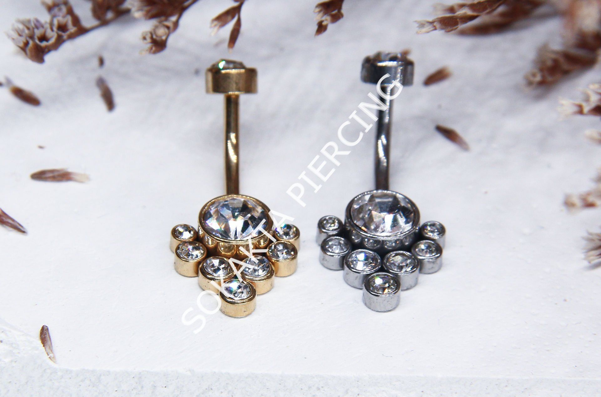 F49 - GÖBEK PİERCİNGİ Silver