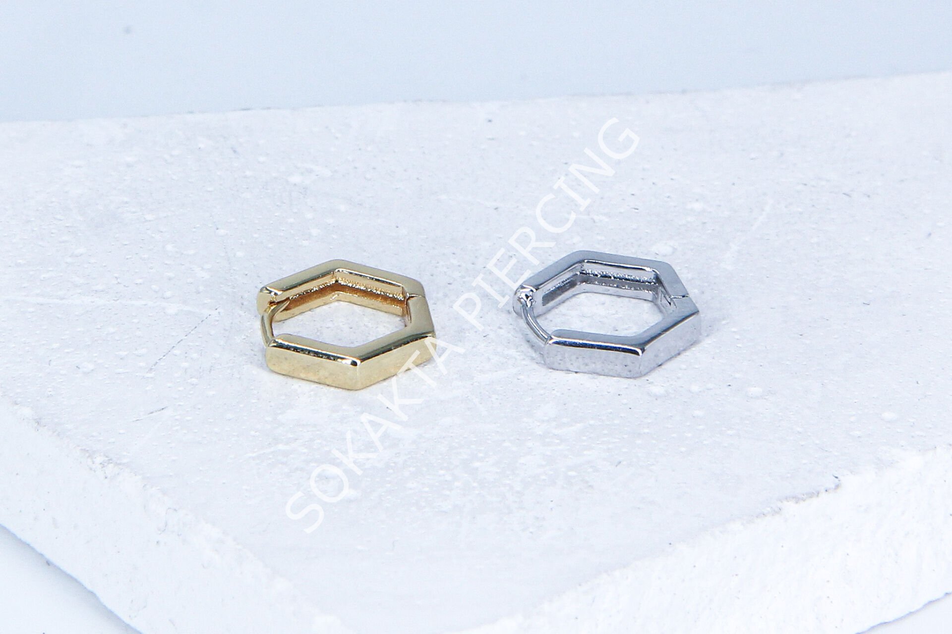 E134- 8MM HALKA Silver