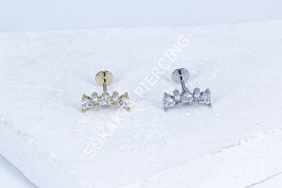 G152 - 6MM ARKASI DÜZ TRAGUS Gold