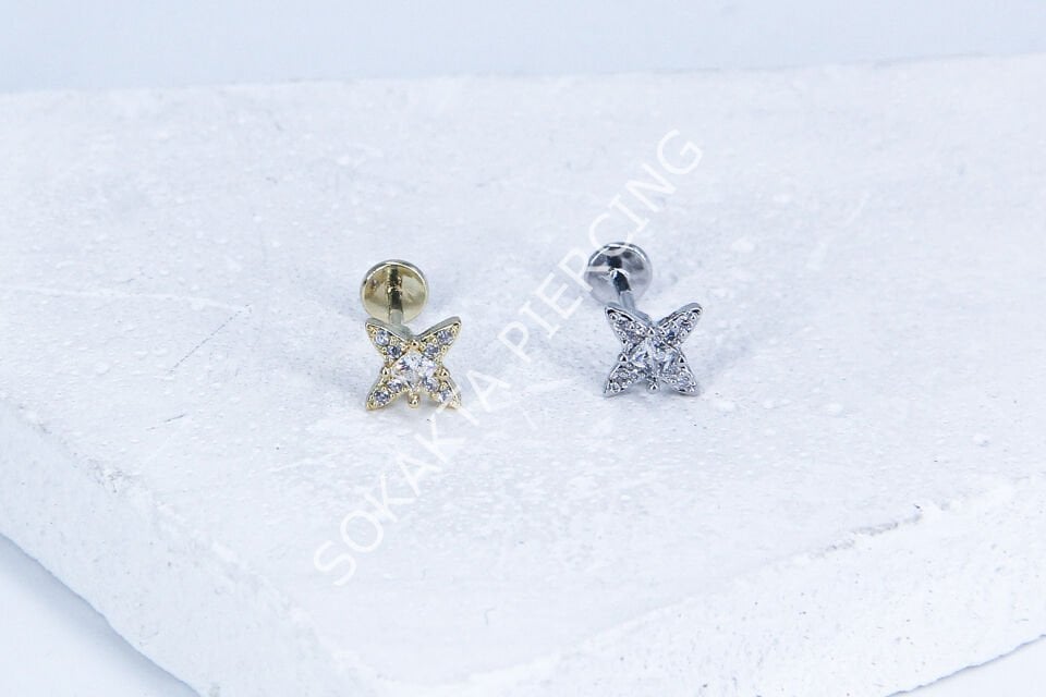 G161 - 6MM ARKASI DÜZ TRAGUS Silver
