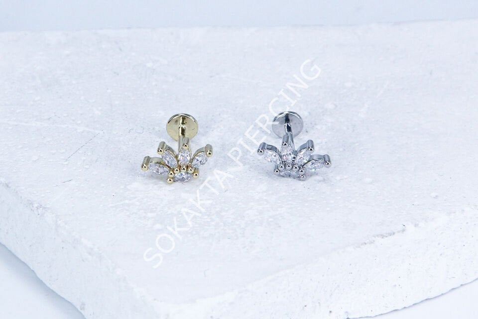 G164 - 6MM ARKASI DÜZ TRAGUS Silver