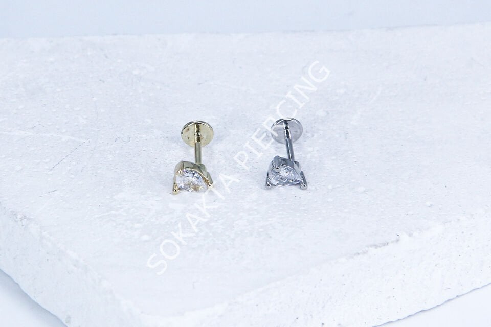 G165 - 6MM ARKASI DÜZ TRAGUS Silver