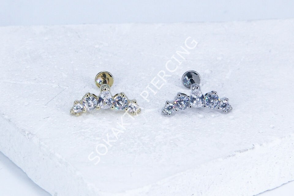 G166 - 6MM ARKASI DÜZ TRAGUS Silver