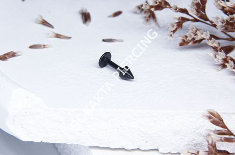 6 MM SPİKE PİERCİNG Siyah