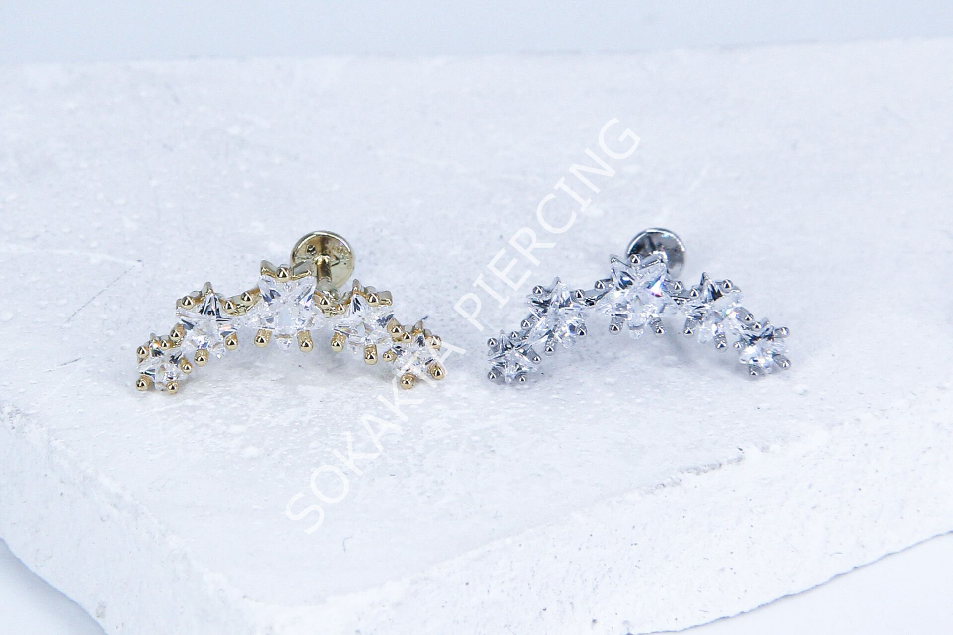 G170 - 6MM ARKASI DÜZ TRAGUS Silver