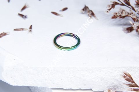 8 MM TAM TUR HALKA PİERCİNG Siyah