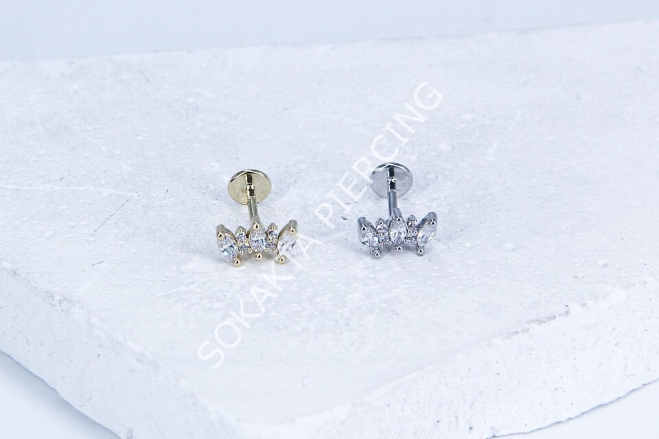 G175 - 6MM ARKASI DÜZ TRAGUS Silver
