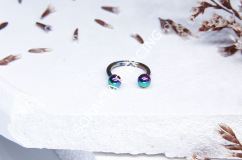 8 MM YARIM HALKA PİERCİNG Hologram