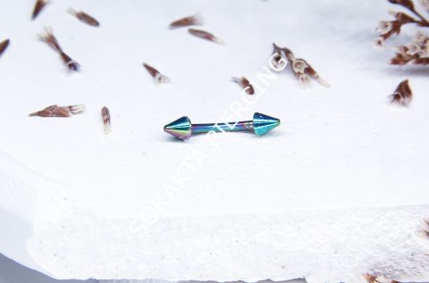 8 MM SPİKE KAŞ PİERCİNG Hologram