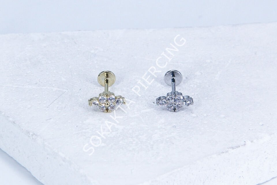 G177 - 6MM ARKASI DÜZ TRAGUS Silver