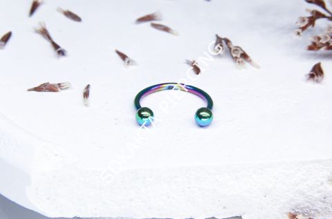 10 MM YARIM HALKA PİERCİNG Hologram