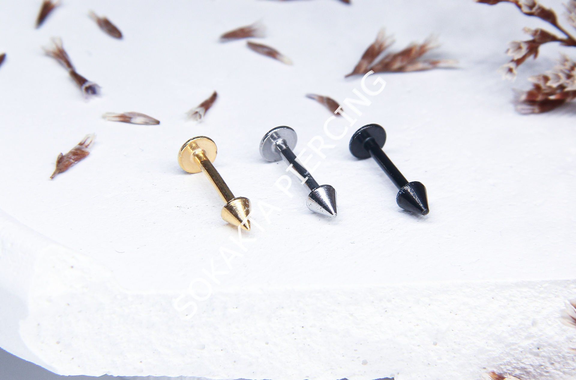 8 MM SPİKE İLK DELİM PİERCİNG Siyah