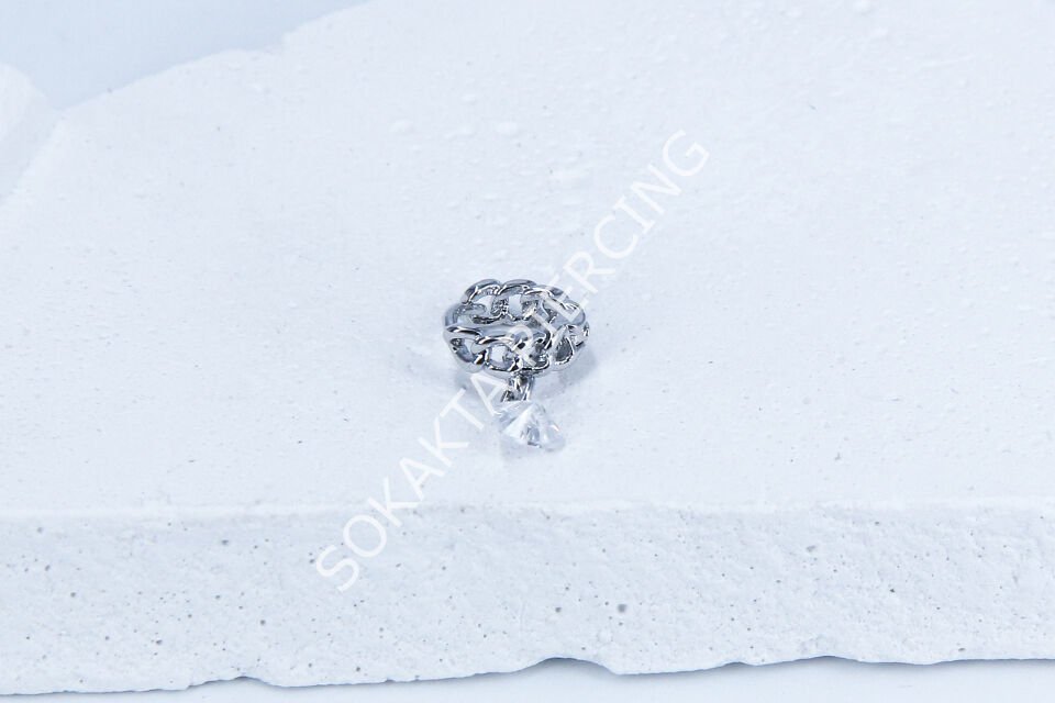 E17 - 6 MM HALKA Silver
